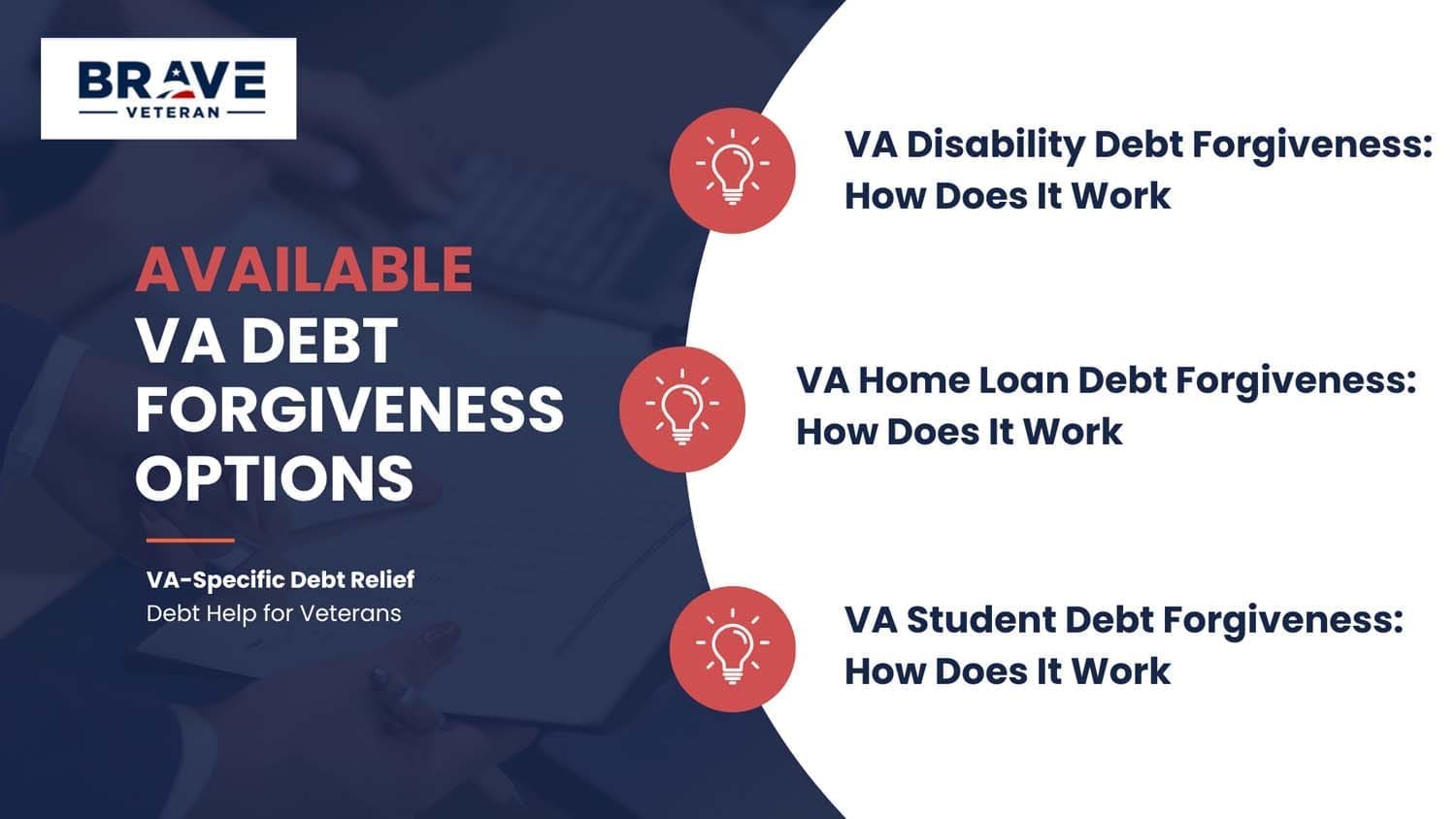 Available VA Debt Forgiveness Options
